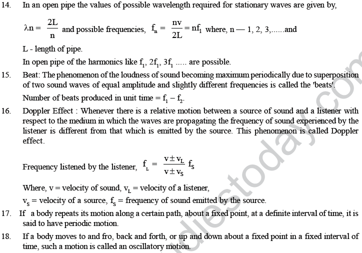 NEET UG Physics Oscillations and Waves MCQs, Multiple Choice Questions